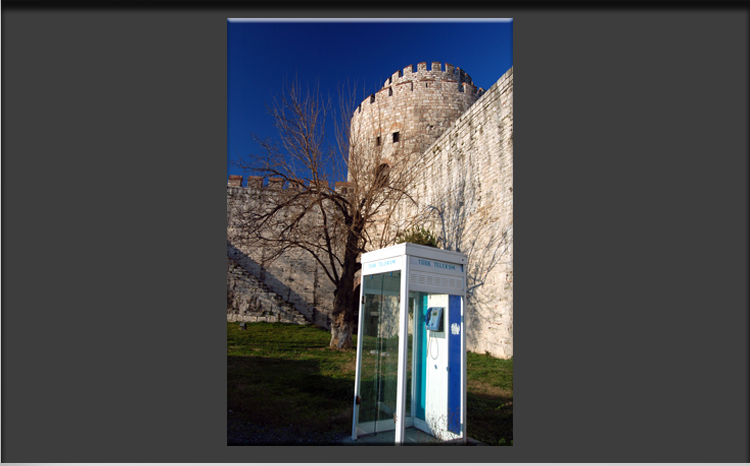 Telephone Box inside Yedukule Castle