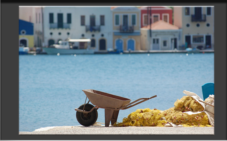 Greek Island Kastellorizo with picturesque Lanes, opposite the Turkish Coastline