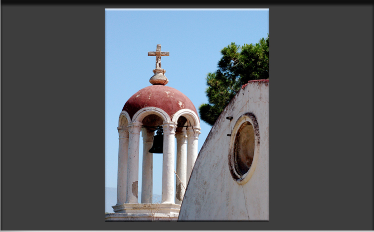 Greek-Orthodox Church on Greek Island Kastellorizo with picturesque Lanes, opposite the Turkish Coastline